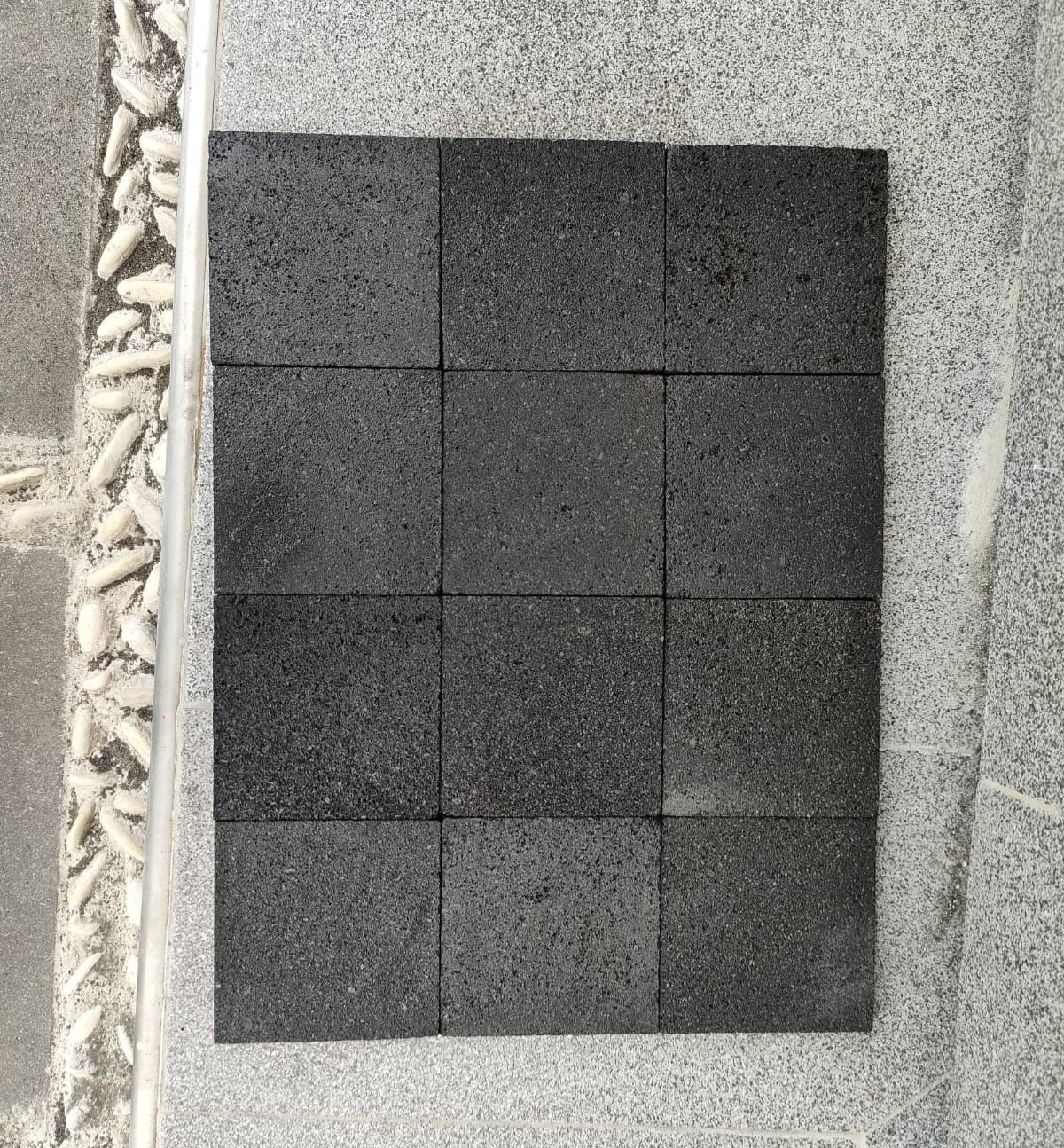 Lava stone for swimming pools